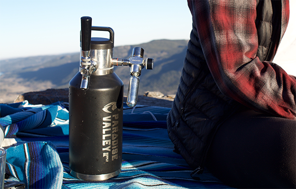 Carbonated Pressurized and Portable Fresh Craft Beer In Our Stainless Steel Insulated Growlers. Serving The Best Craft Beer And Cocktails On All Of Your Adventures